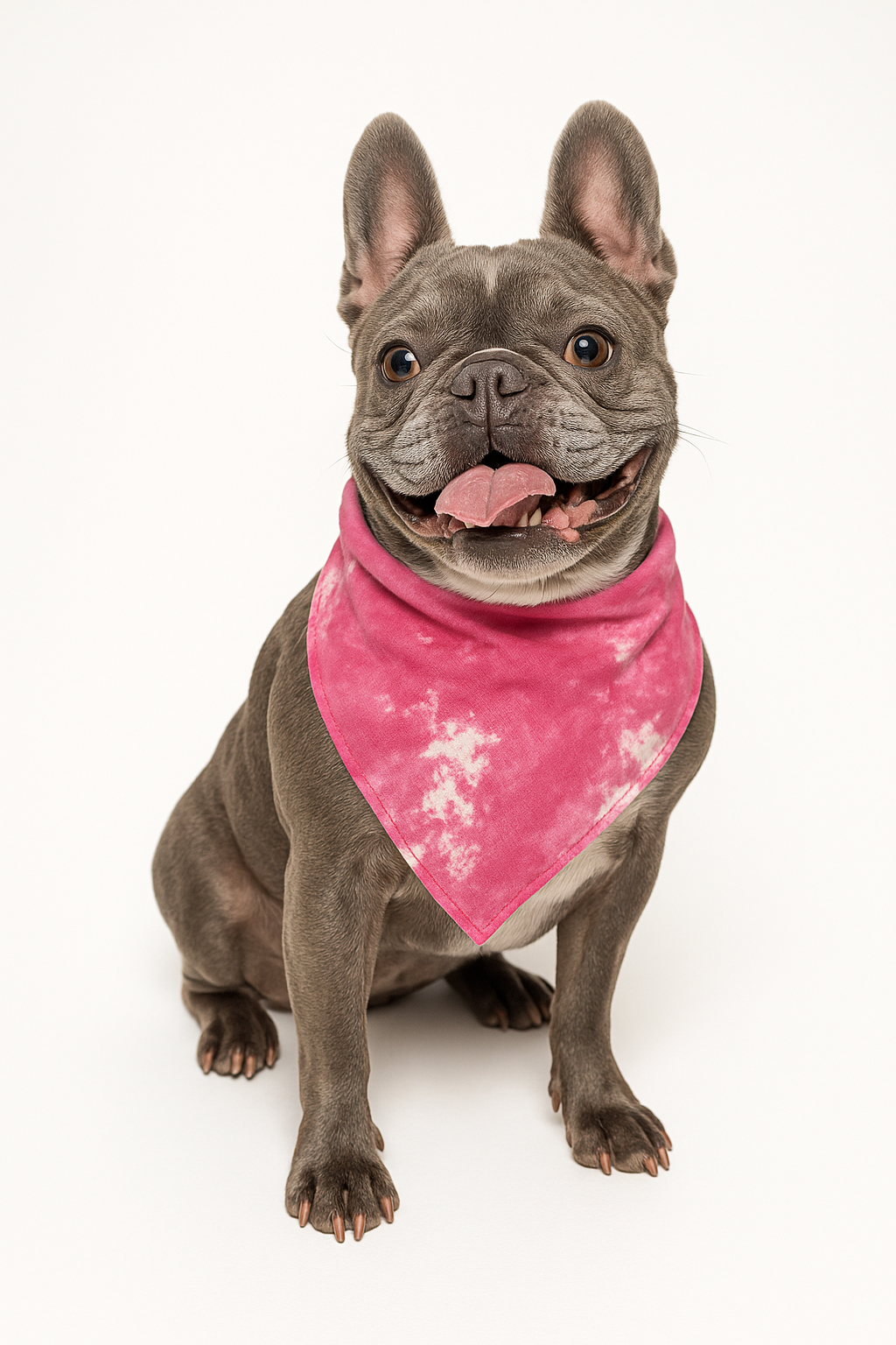 Pink Tie-Dye Dog Bandana | 100% Cotton Blank | One Size