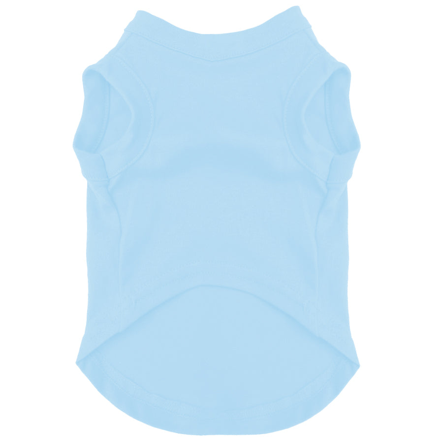 Baby Blue Dog Tee Shirt | 100% Cotton Blank | Sizes XS–6XL