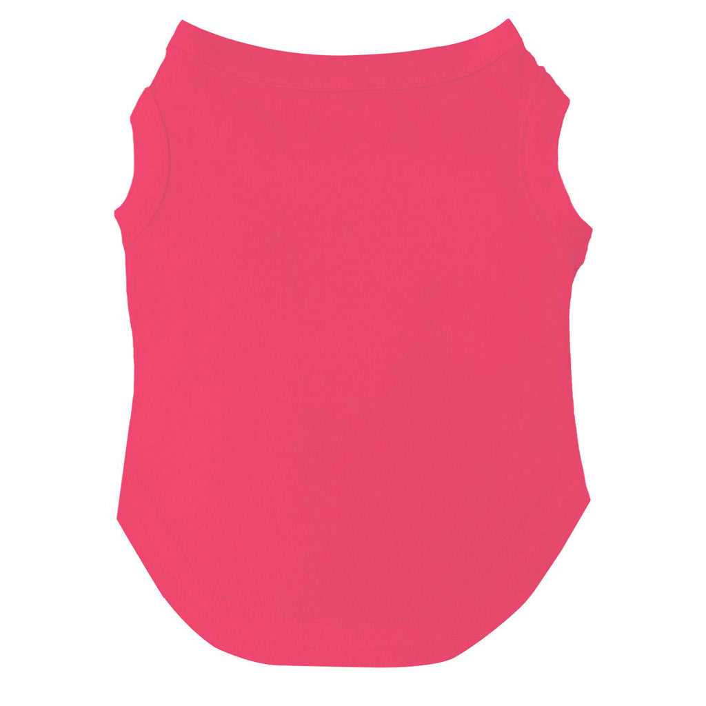 Hot Pink Dog Tee Shirt | 100% Cotton Blank | XS-6XL