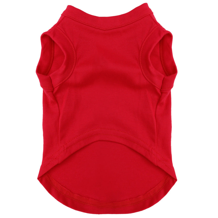 Red Dog Tee Shirt | 100% Cotton Blank | XS-6XL