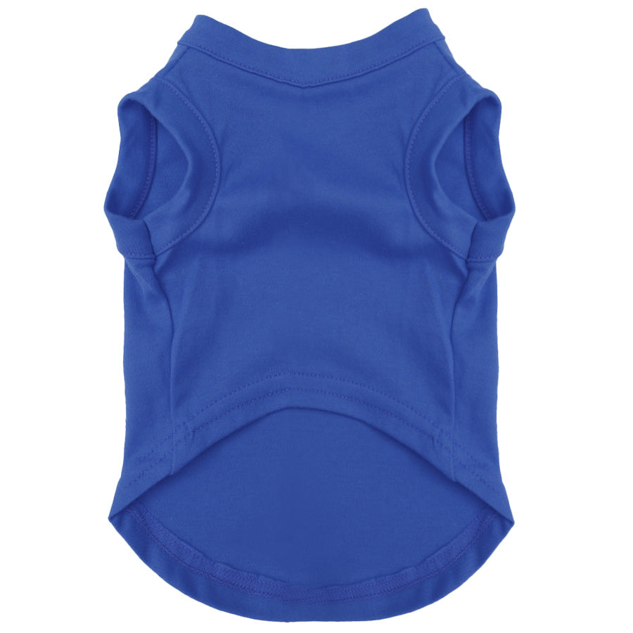 Royal Blue Dog Tee Shirt | 100% Cotton Blank | XS-6XL