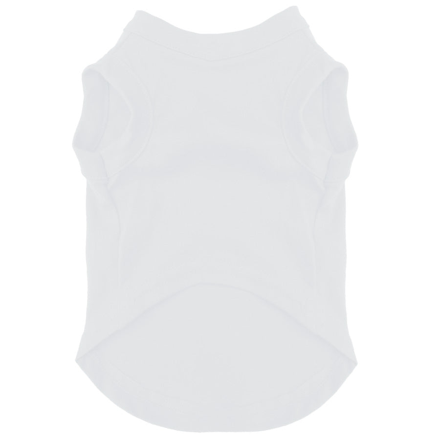 White Dog Tee Shirt | 100% Cotton Blank | XS-6XL