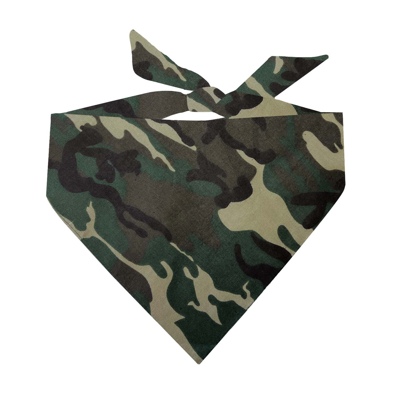 Camo Dog Bandana | 100% Cotton Blank | XS & One Size