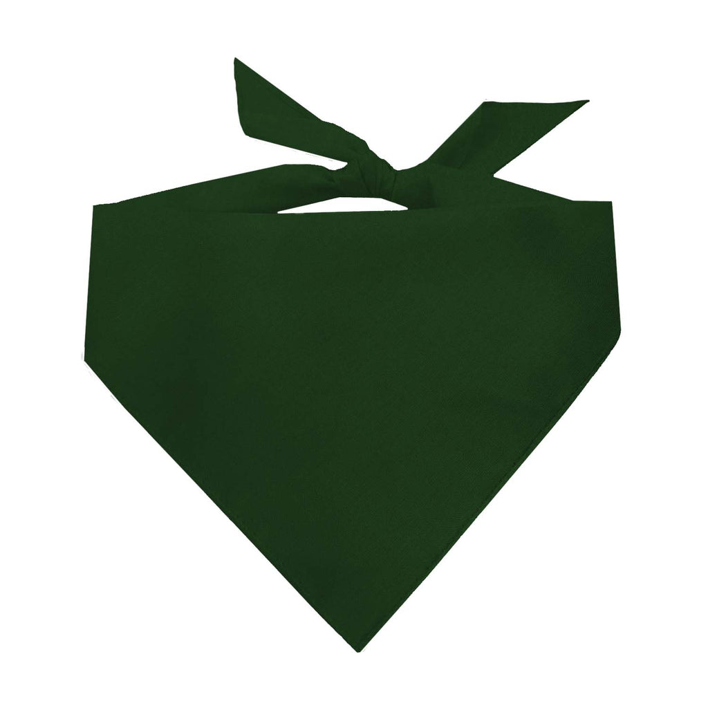Dark Green Dog Bandana | 100% Cotton Blank | One Size