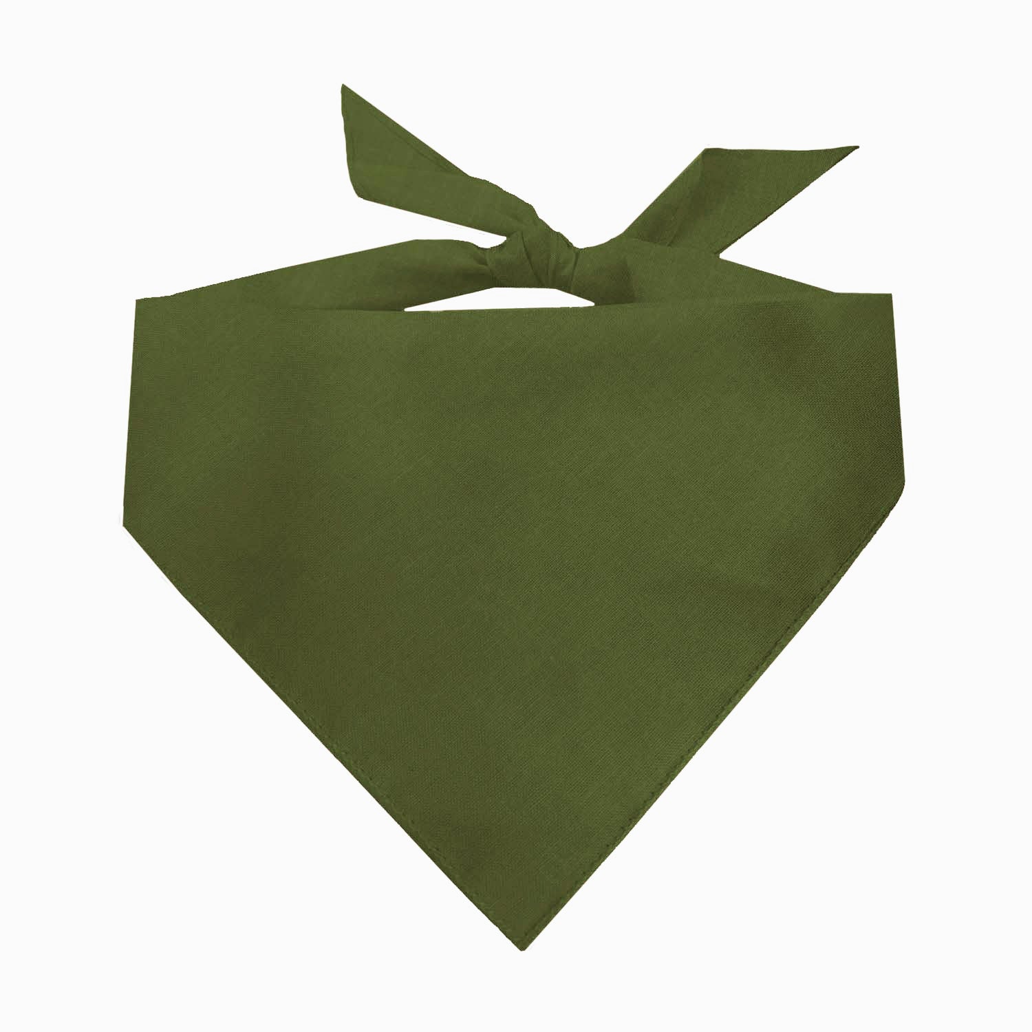 Military Green Dog Bandana | 100% Cotton Blank | One Size