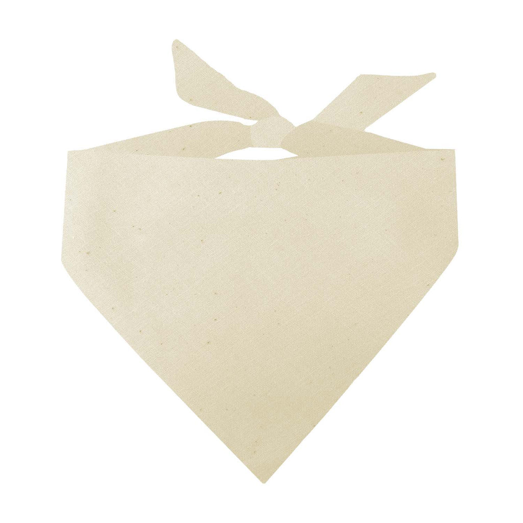Natural Dog Bandana | 100% Cotton Blank | XS & One Size