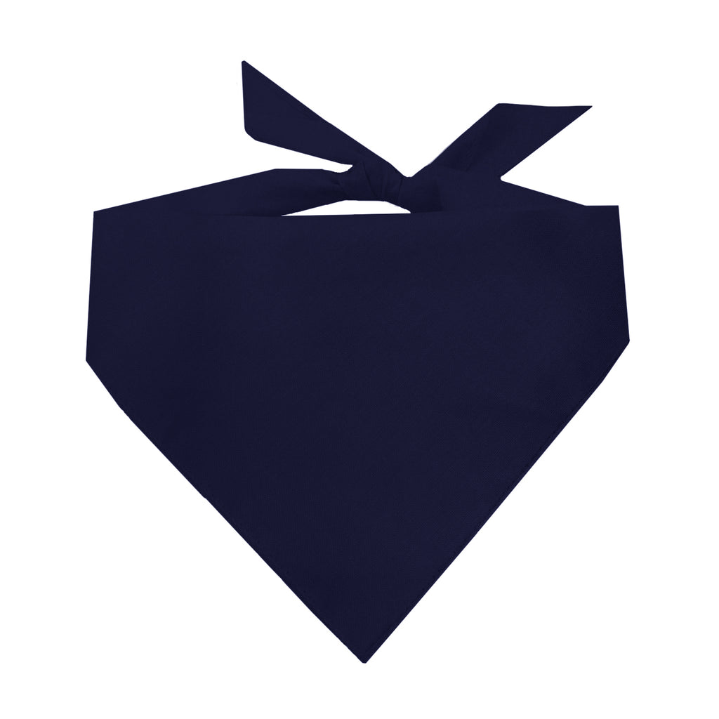 Navy Dog Bandana | 100% Cotton Blank | XS & One Size