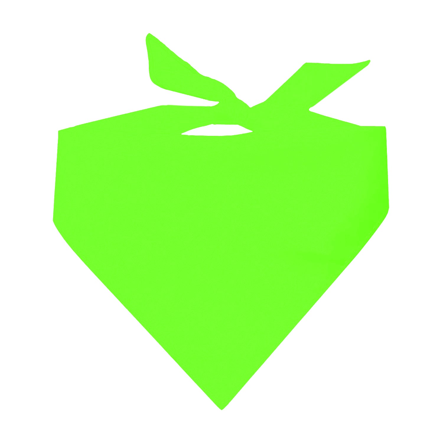 Neon Green Dog Bandana | 100% Cotton Blank | One Size