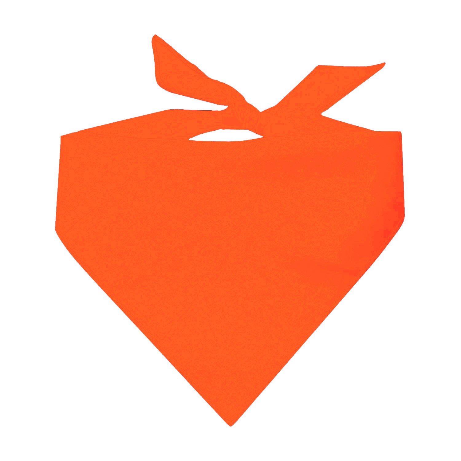 Neon Orange Dog Bandana | 100% Cotton Blank | One Size