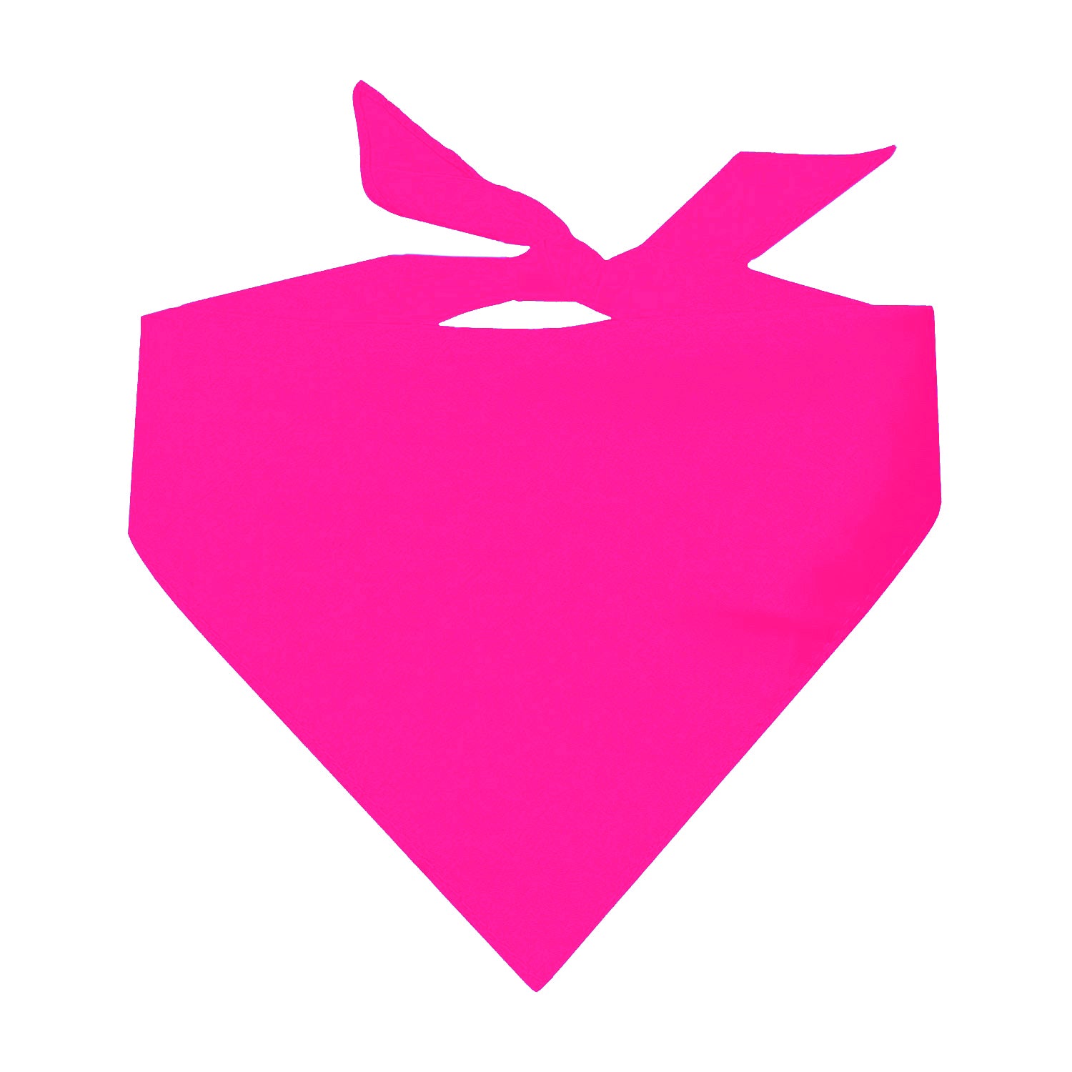 Neon Pink Dog Bandana | 100% Cotton Blank | One Size