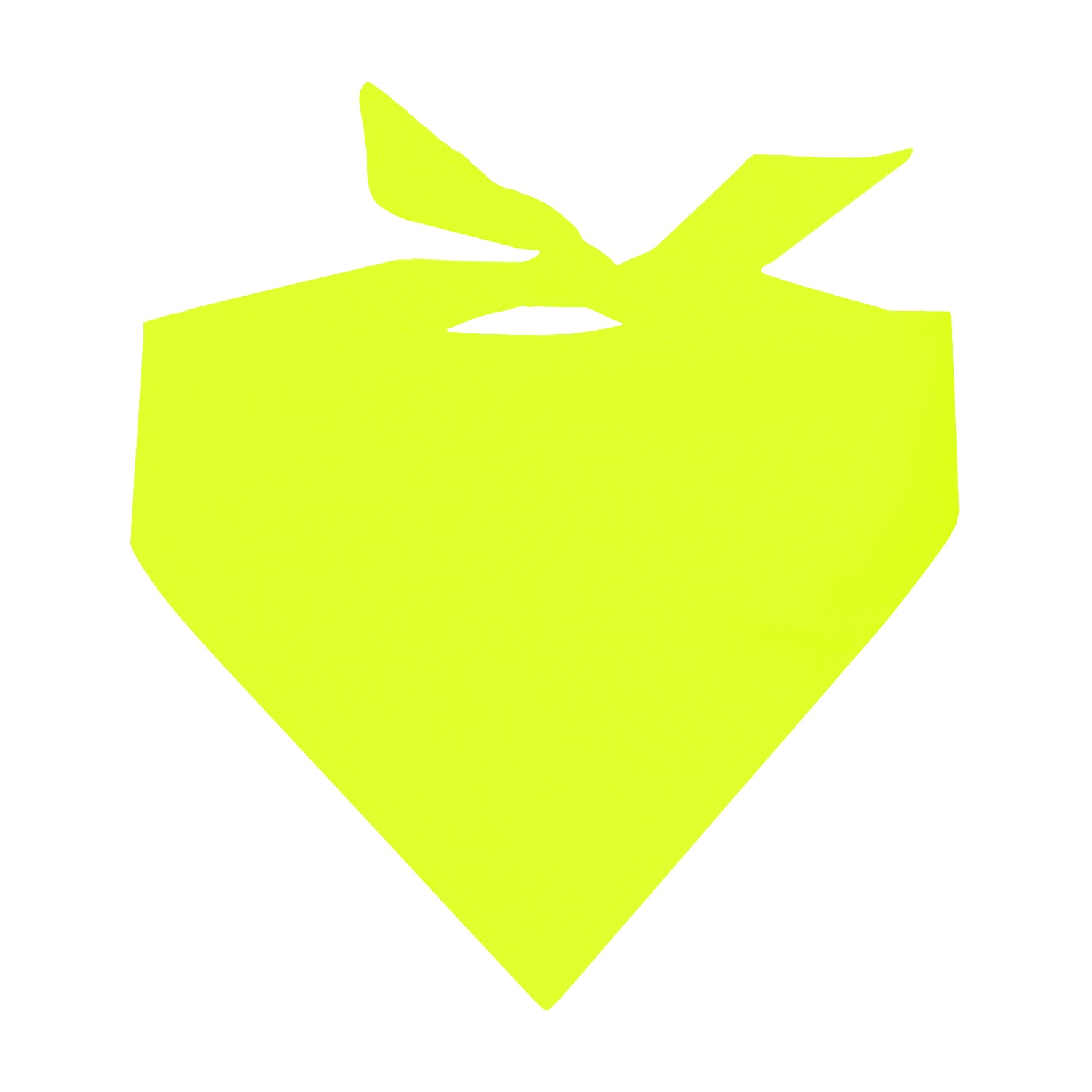 Neon Yellow Dog Bandana | 100% Cotton Blank | One Size