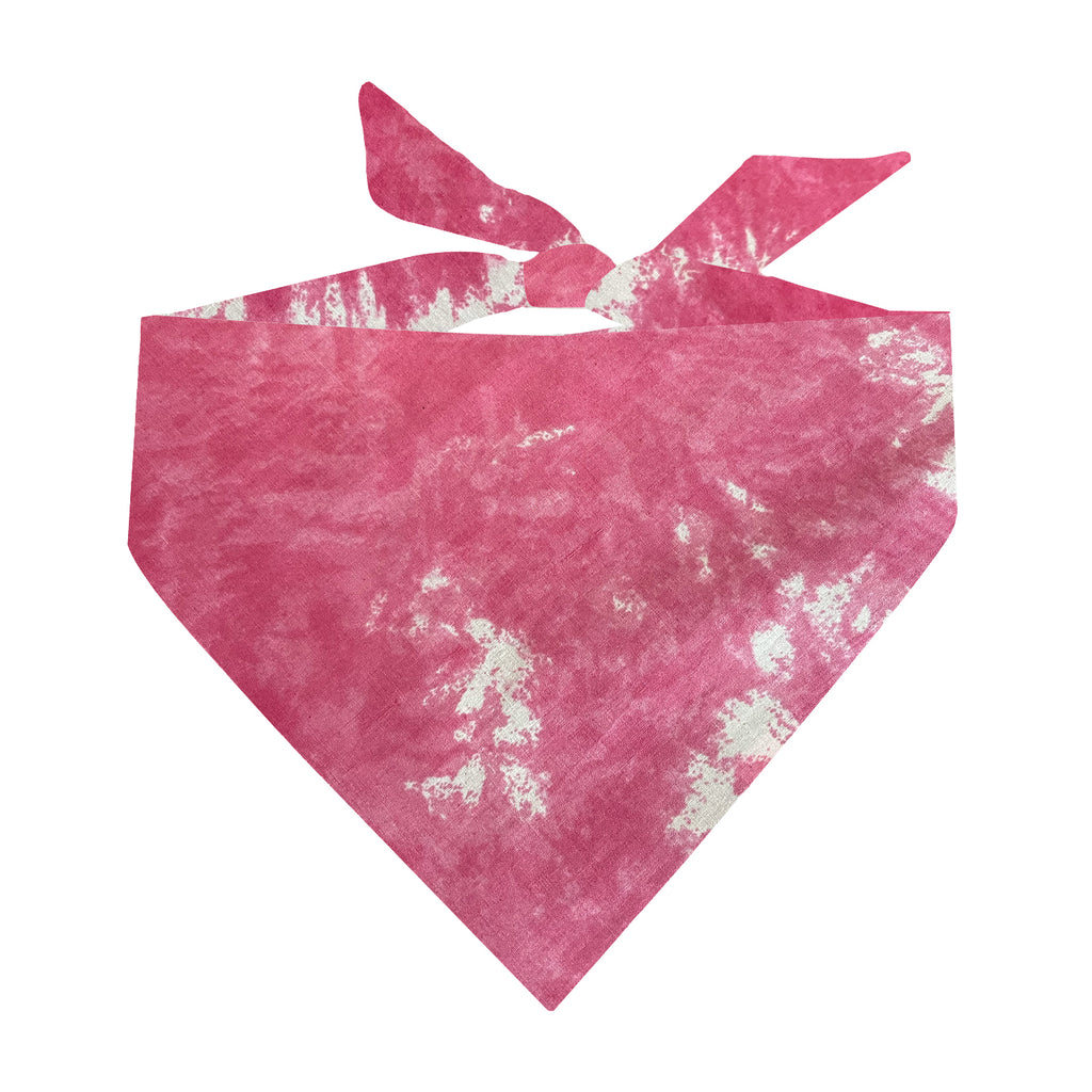 Pink Tie-Dye Dog Bandana | 100% Cotton Blank | One Size