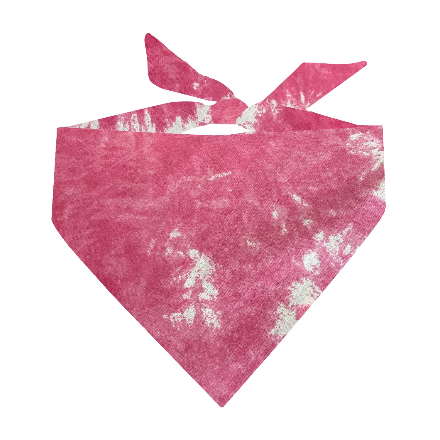Pink Tie-Dye Dog Bandana | 100% Cotton Blank | One Size