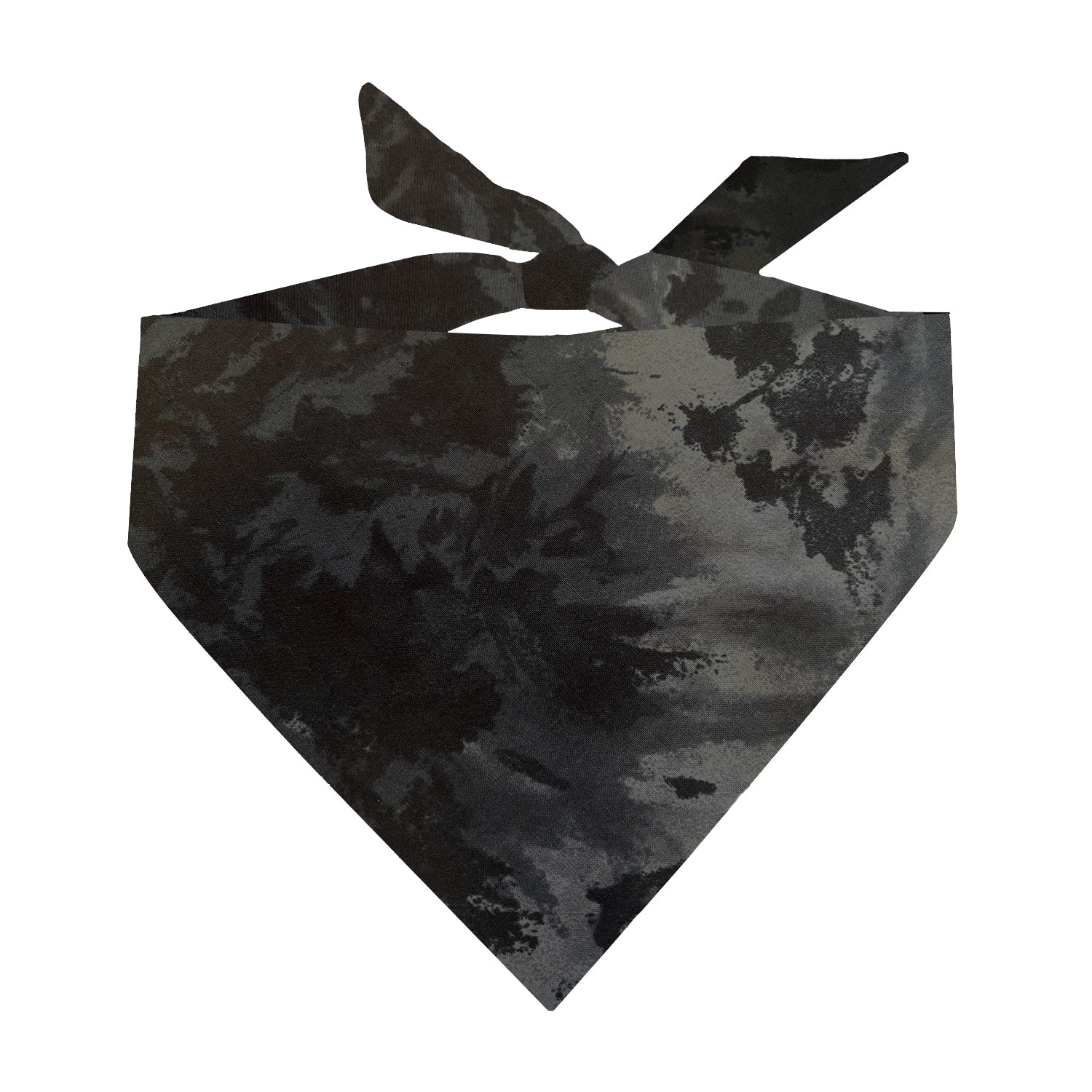 Black Tie-Dye Dog Bandana | 100% Cotton Blank | One Size
