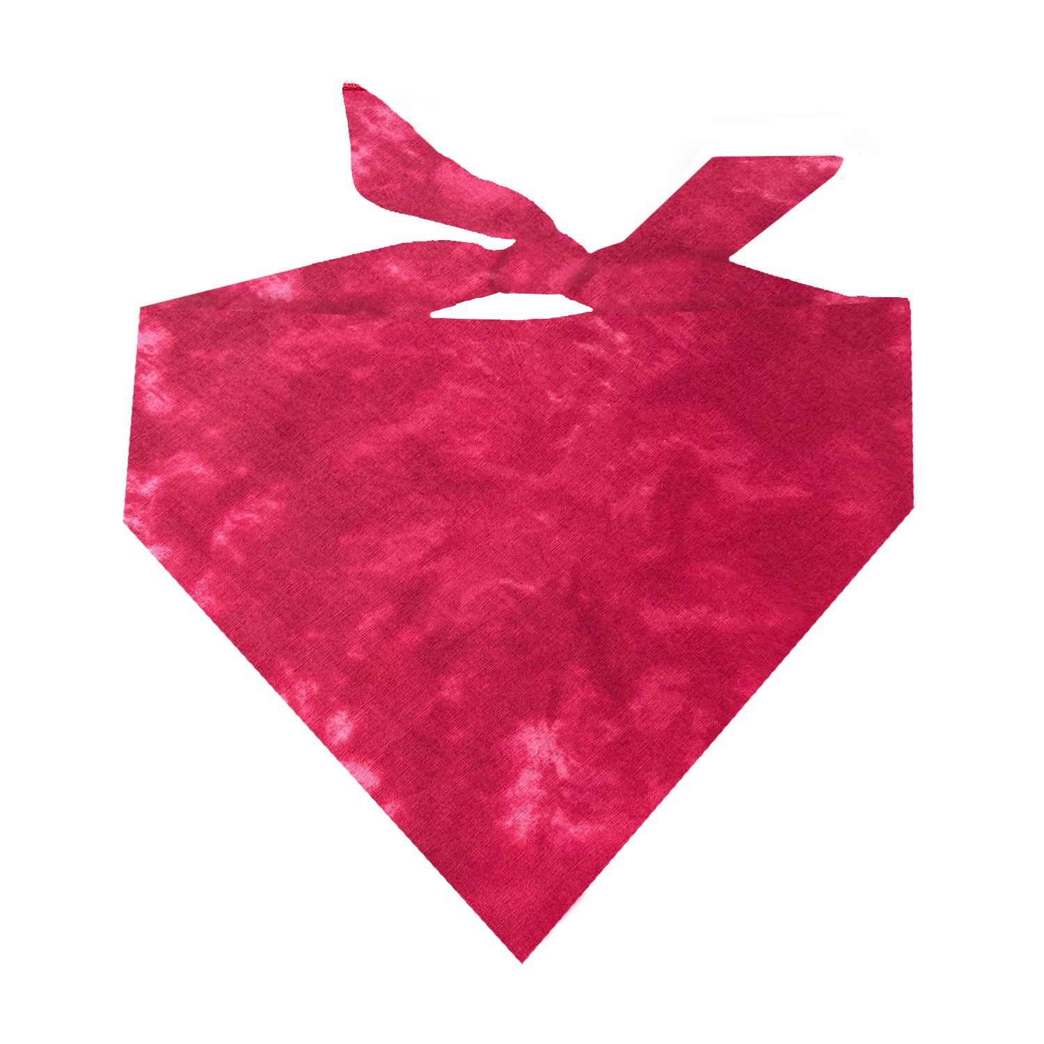 Red Tie-Dye Dog Bandana | 100% Cotton Blank | One Size