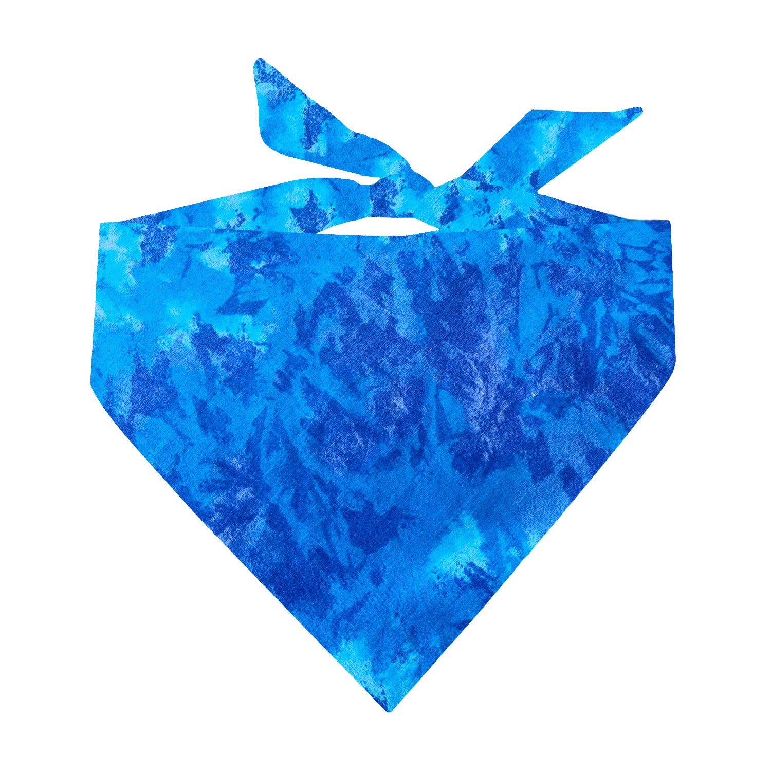 Royal Tie-Dye Dog Bandana | 100% Cotton Blank | One Size