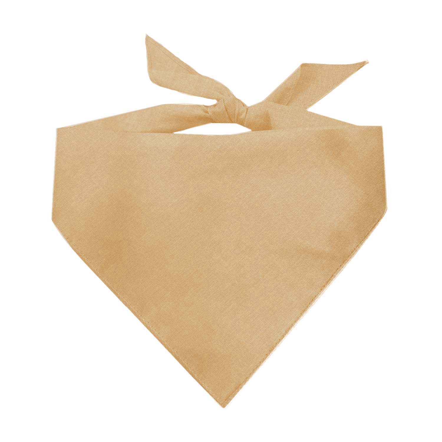 Tan Dog Bandana | 100% Cotton Blank | One Size