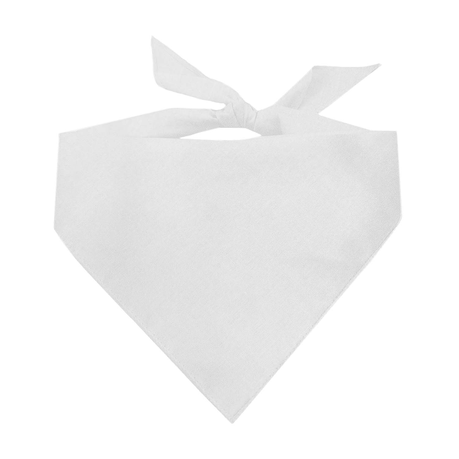 White Dog Bandana | 100% Cotton Blank | XS & One Size